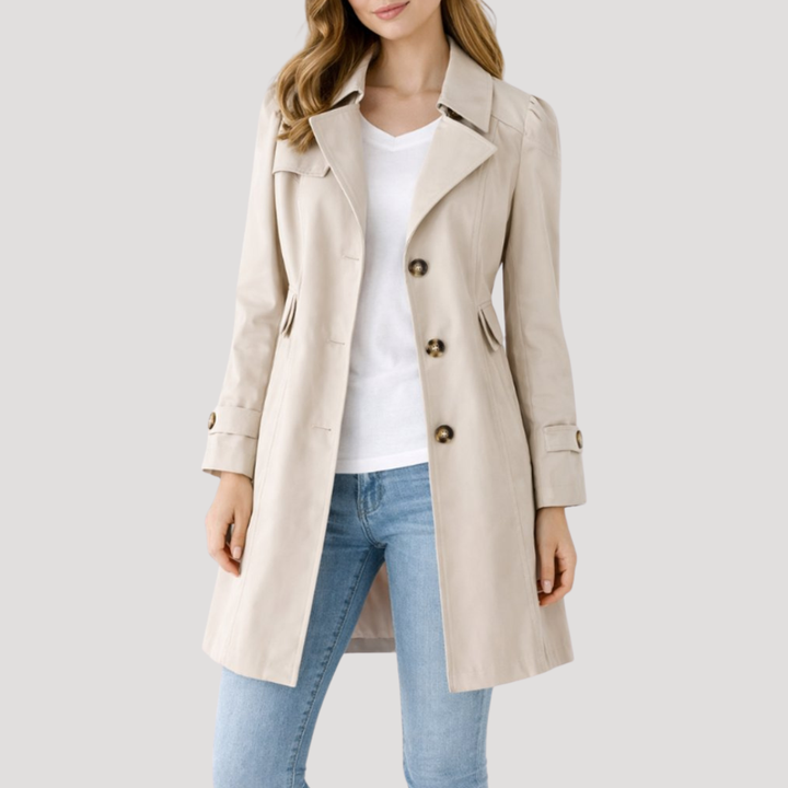 Louise Trench femme classique à poignets boutonnés