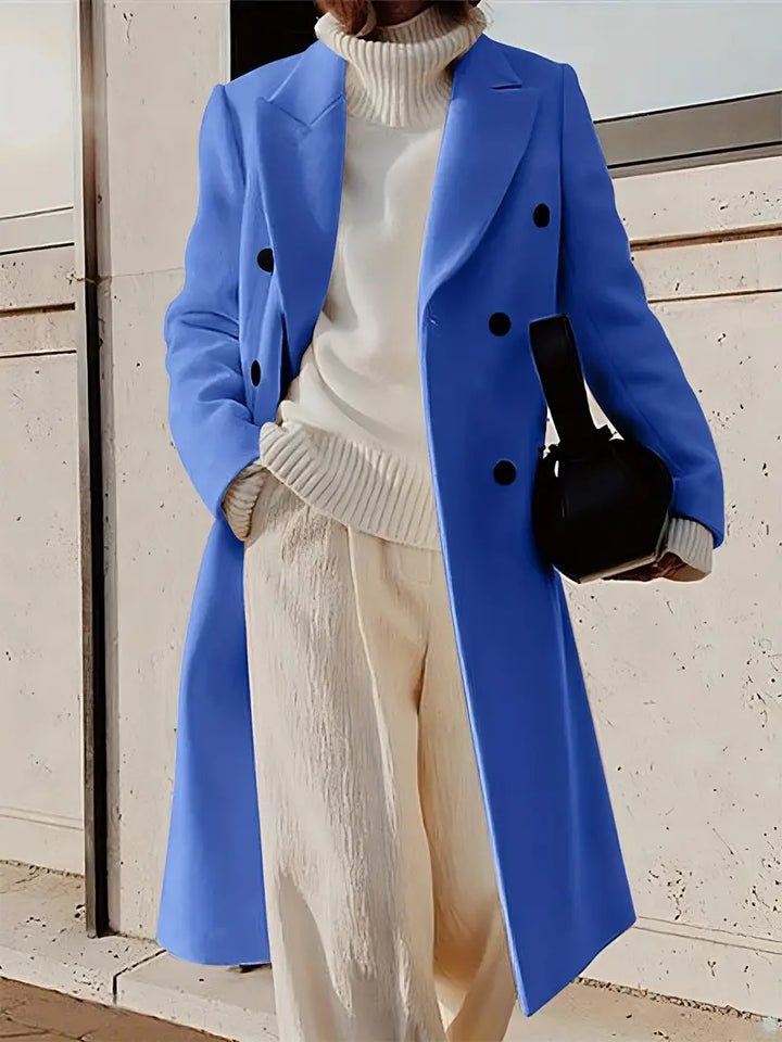 Mariana Manteau Long Femme Trench Élégant en Cachemire avec Coupe Moderne & Intemporelle, vue 4