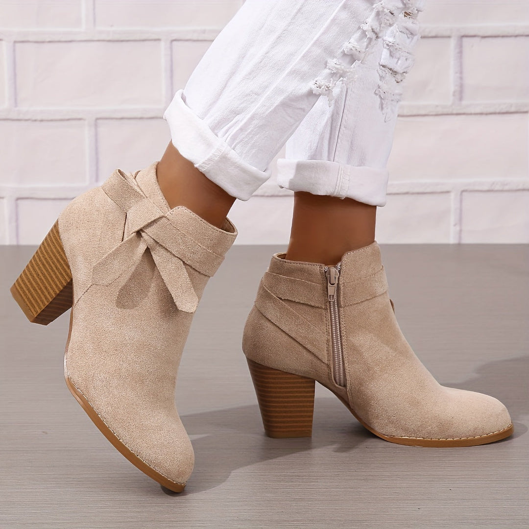 Léa | Bottines Élégantes à Talon Stable