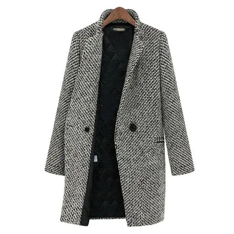 Celeste Manteau en Laine Femme Élégant, Chaud & Polyvalent pour l’Hiver