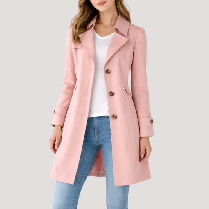 Louise Trench femme classique à poignets boutonnés
