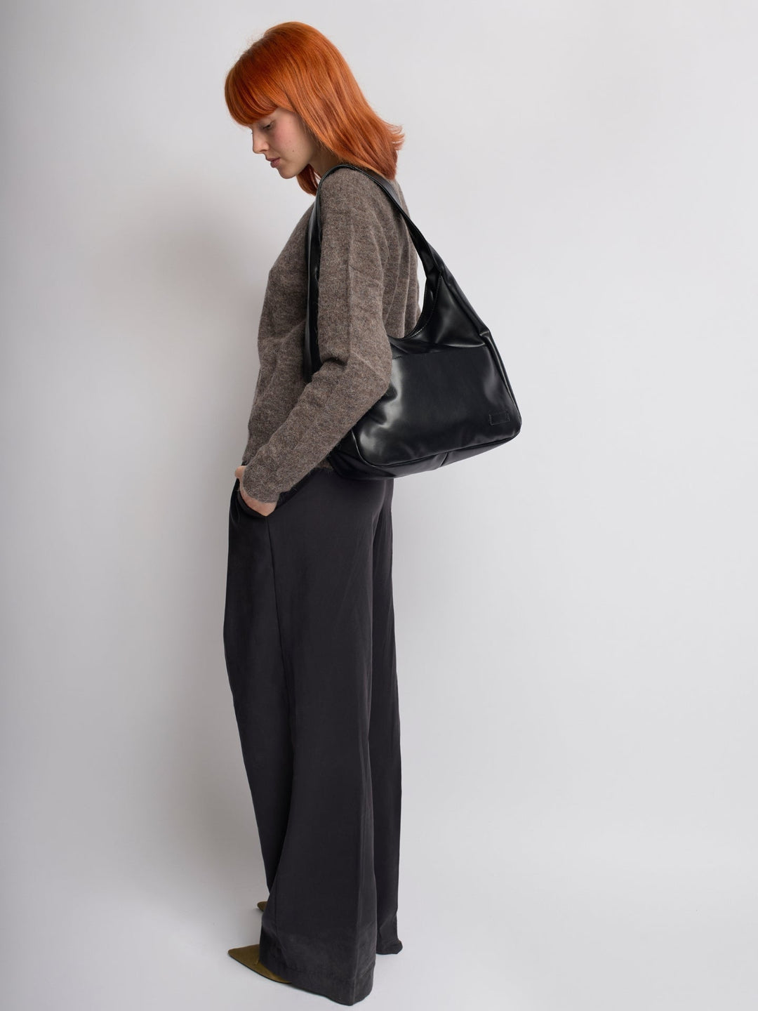 Luciana Sac Femme Épaule Vegan Hobo Minimaliste Élégant & Spacieux 13", vue 6