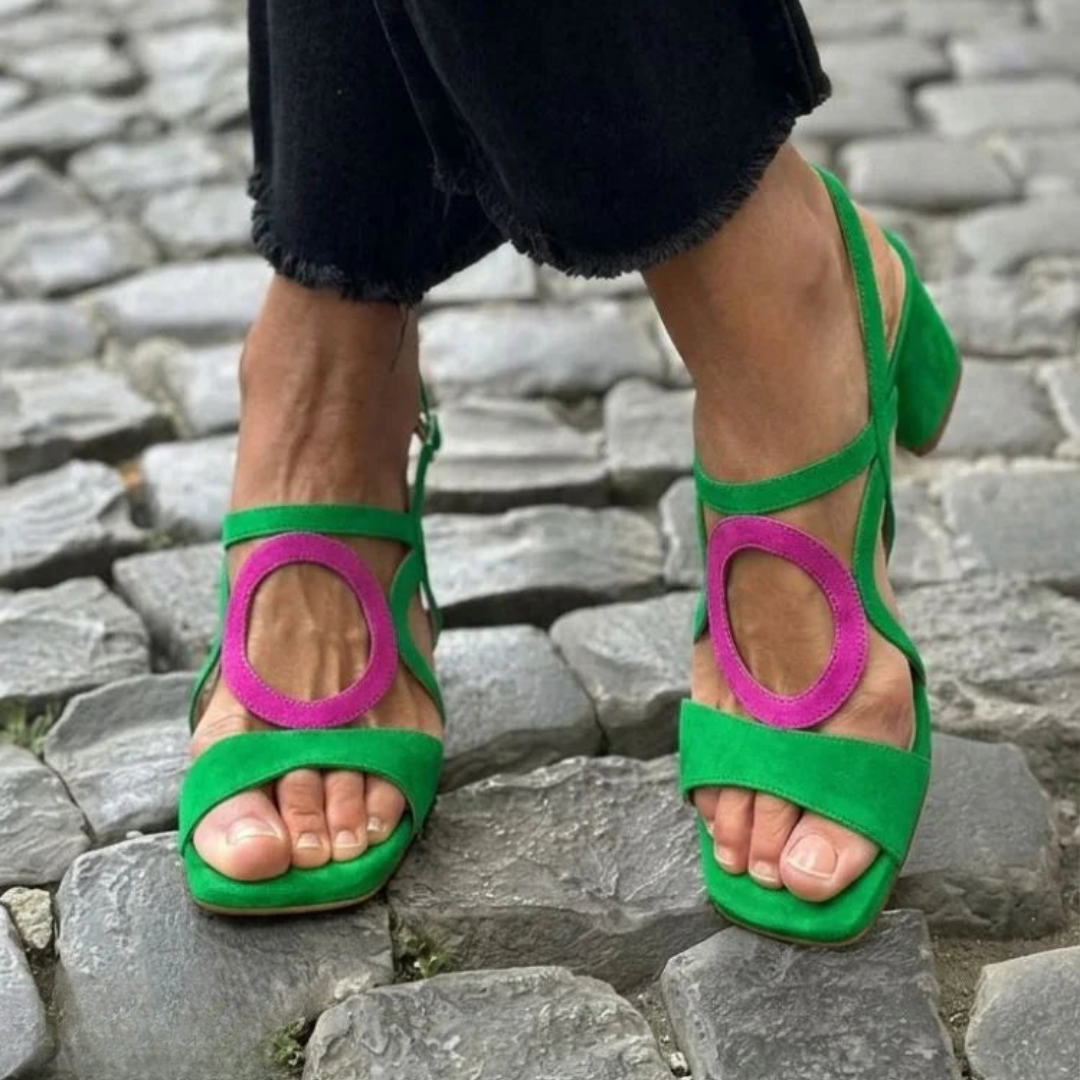 Sandales à Pointe Carree pour femme, vue 3