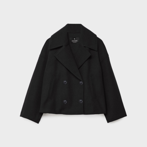 Addison Veste Femme Manteau Court Élégant à Double Boutonnage au Style Moderne, vue 5