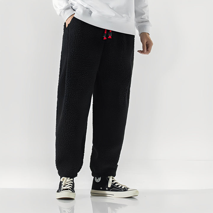Nathaniel Pantalon Homme en Polaire Teddy Loungewear Doux et Chaud à Coupe Décontractée pour un Confort Quotidien, vue 3