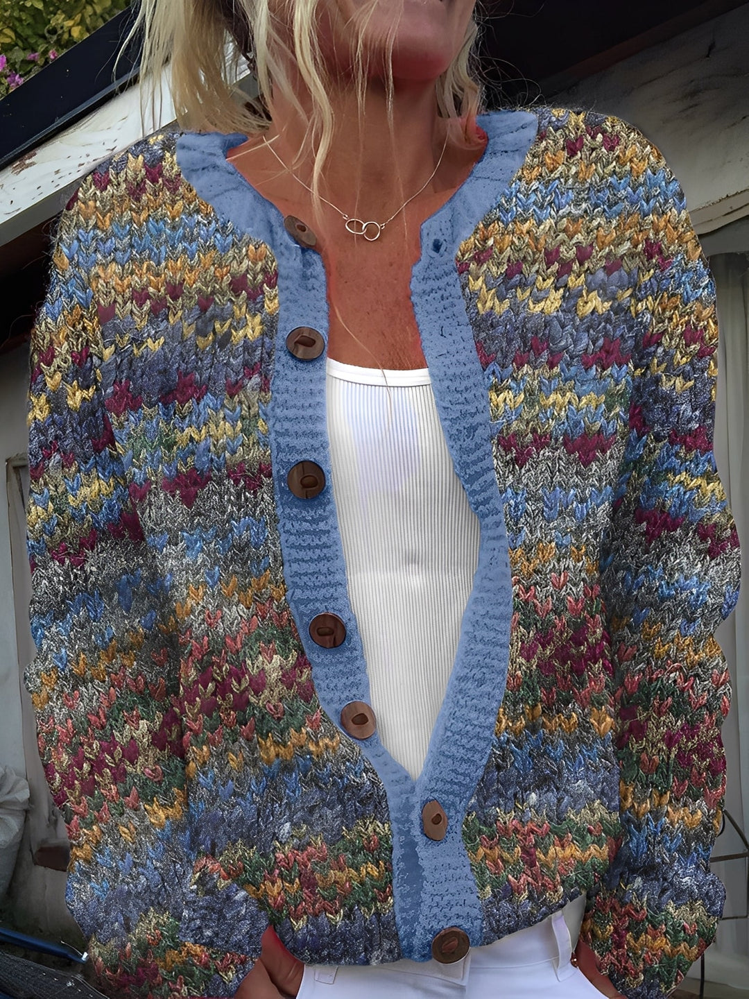 Ember Cardigan Femme à Boutons Maille Légère et Douce au Design Classique et Élégant, vue 5