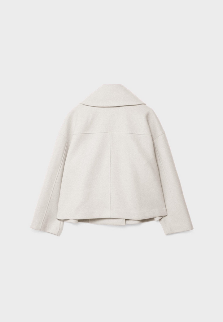 Eloise Veste Croppée Femme Élégante Coupe Tailleur avec Revers Pointus & Fermeture Double Boutonnage, vue 8