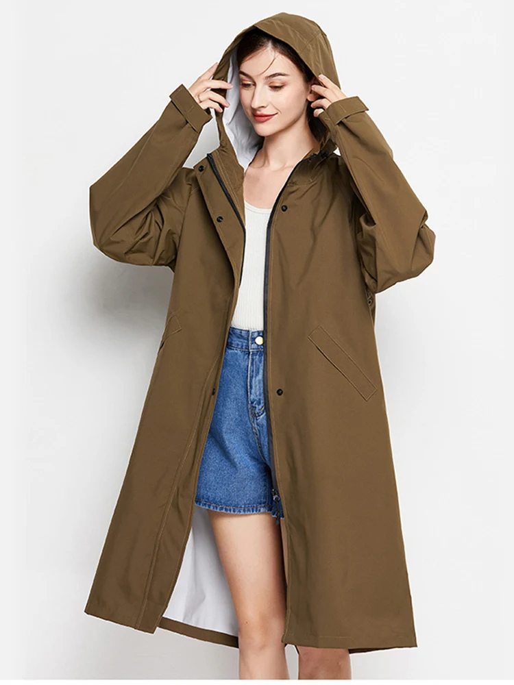 Malia Veste Femme Imperméable Légère Coupe-Vent avec Capuche Ajustable & Poches Pratiques, vue 6