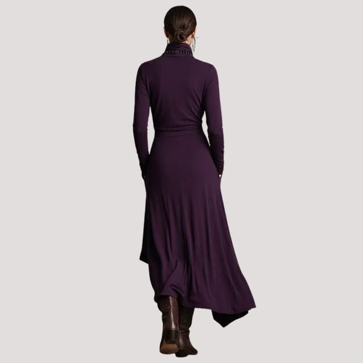 Robe longue manches longues fluide élégante