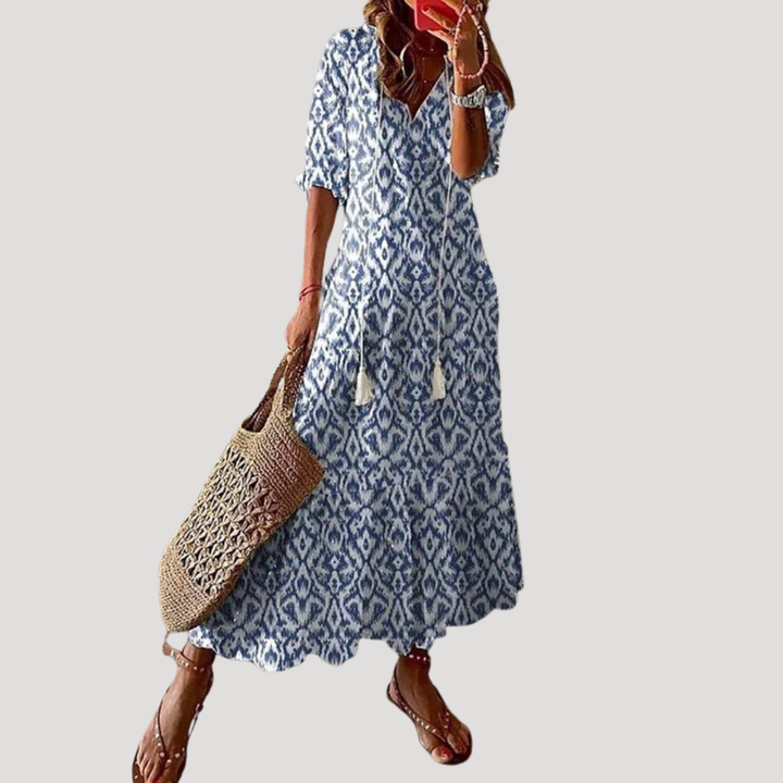 Robe longue bohème fluide