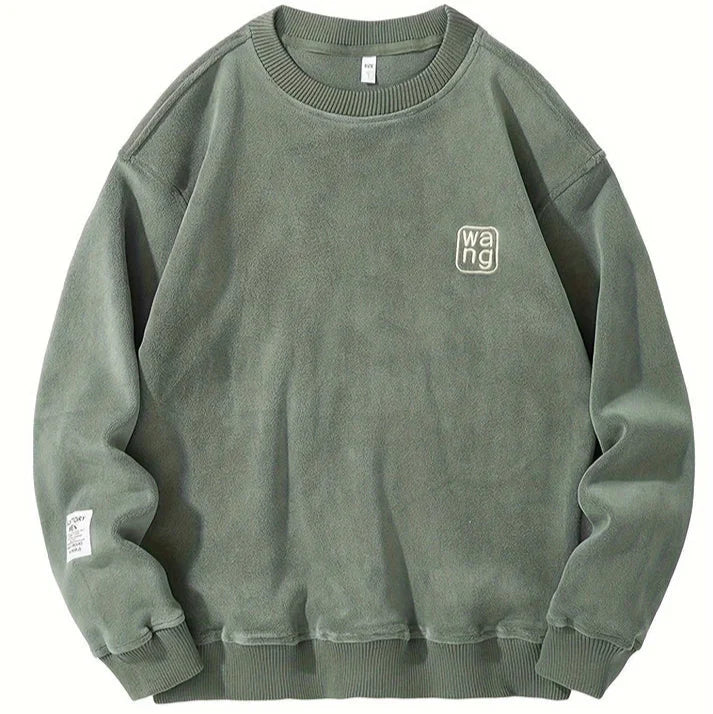 Pull Décontracté À Col Rond Avec Lettres Brodées Pour Hommes, vue 4