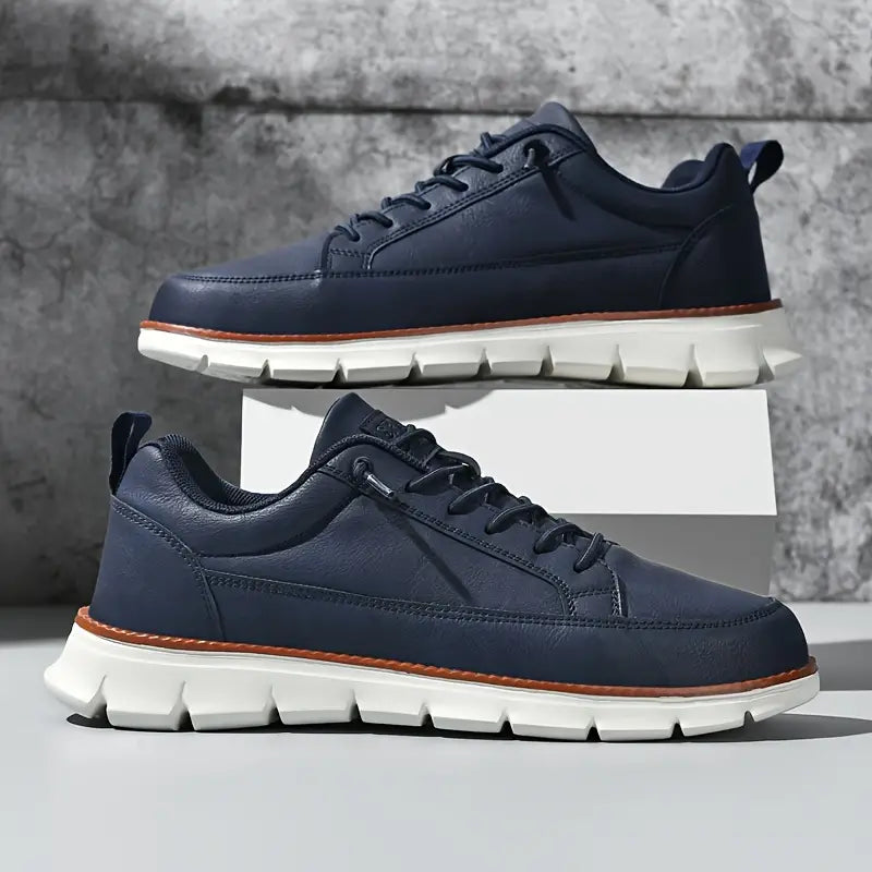 BASKETS EN CUIR AVEC SOUTIEN
