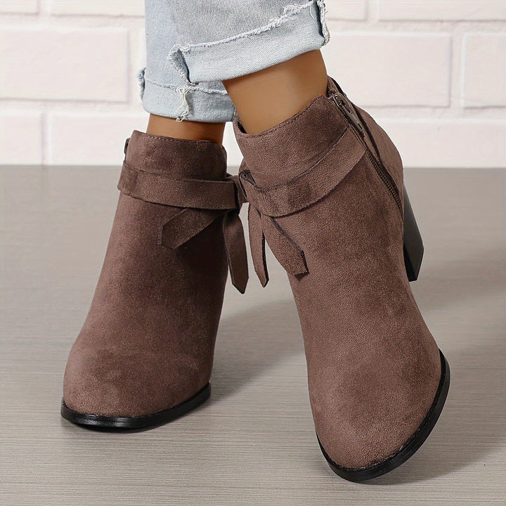 Léa | Bottines Élégantes à Talon Stable