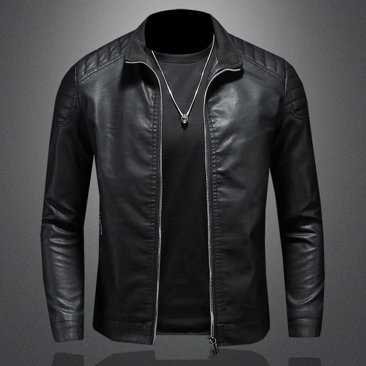 Lance Veste Homme en Cuir Élégante, Confortable avec Coupe Régulière & Fermeture Éclair, vue 3