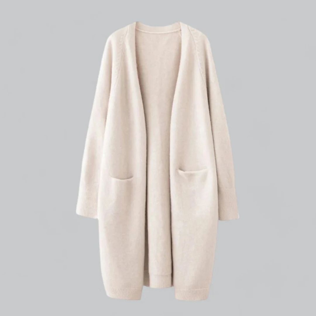 Apolline Cardigan Long Femme avec Poches