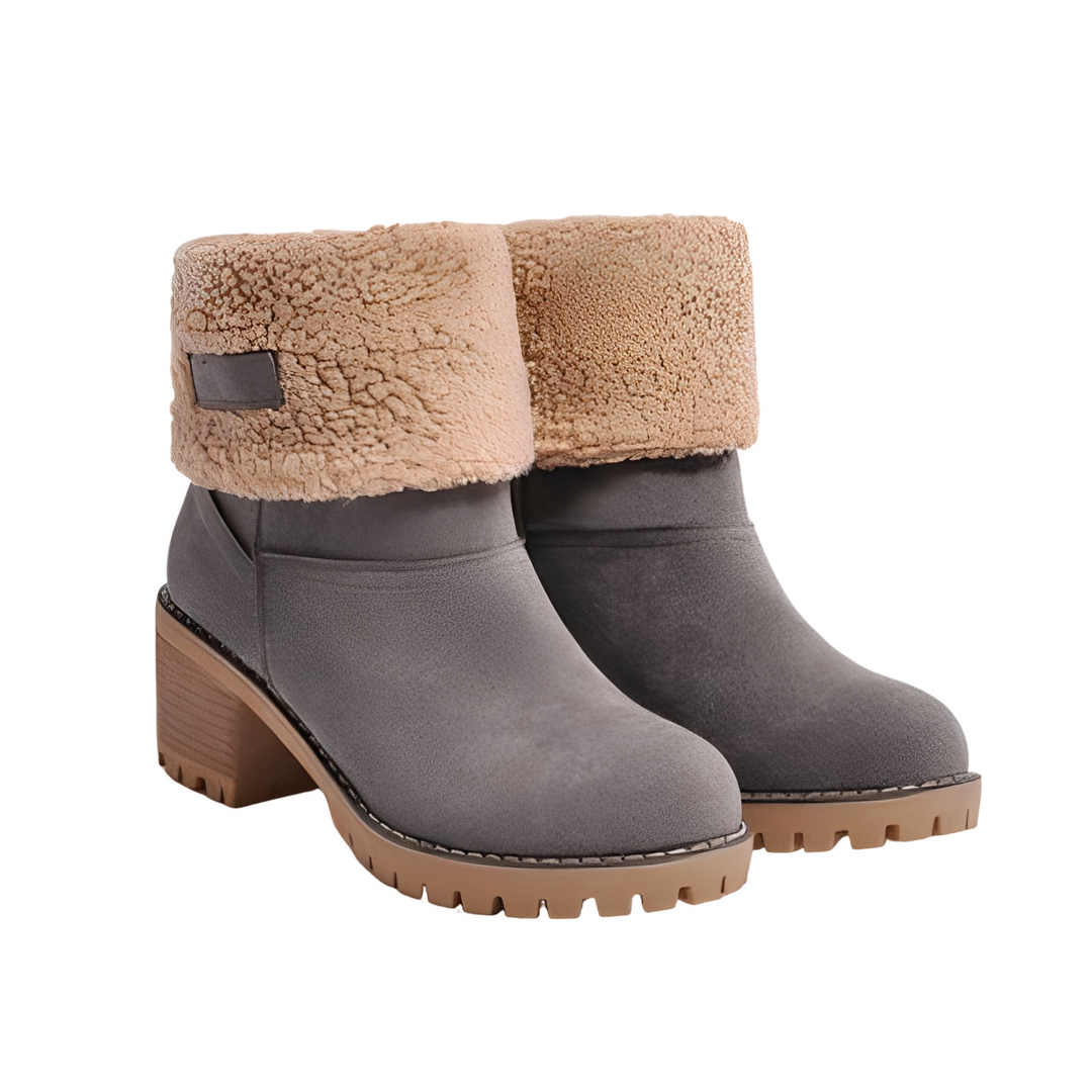 Joella Bottes d’Hiver en Daim pour Femme Chaussures Élégantes et Chaudes avec Semelle Antidérapante pour Temps Froid, vue 5