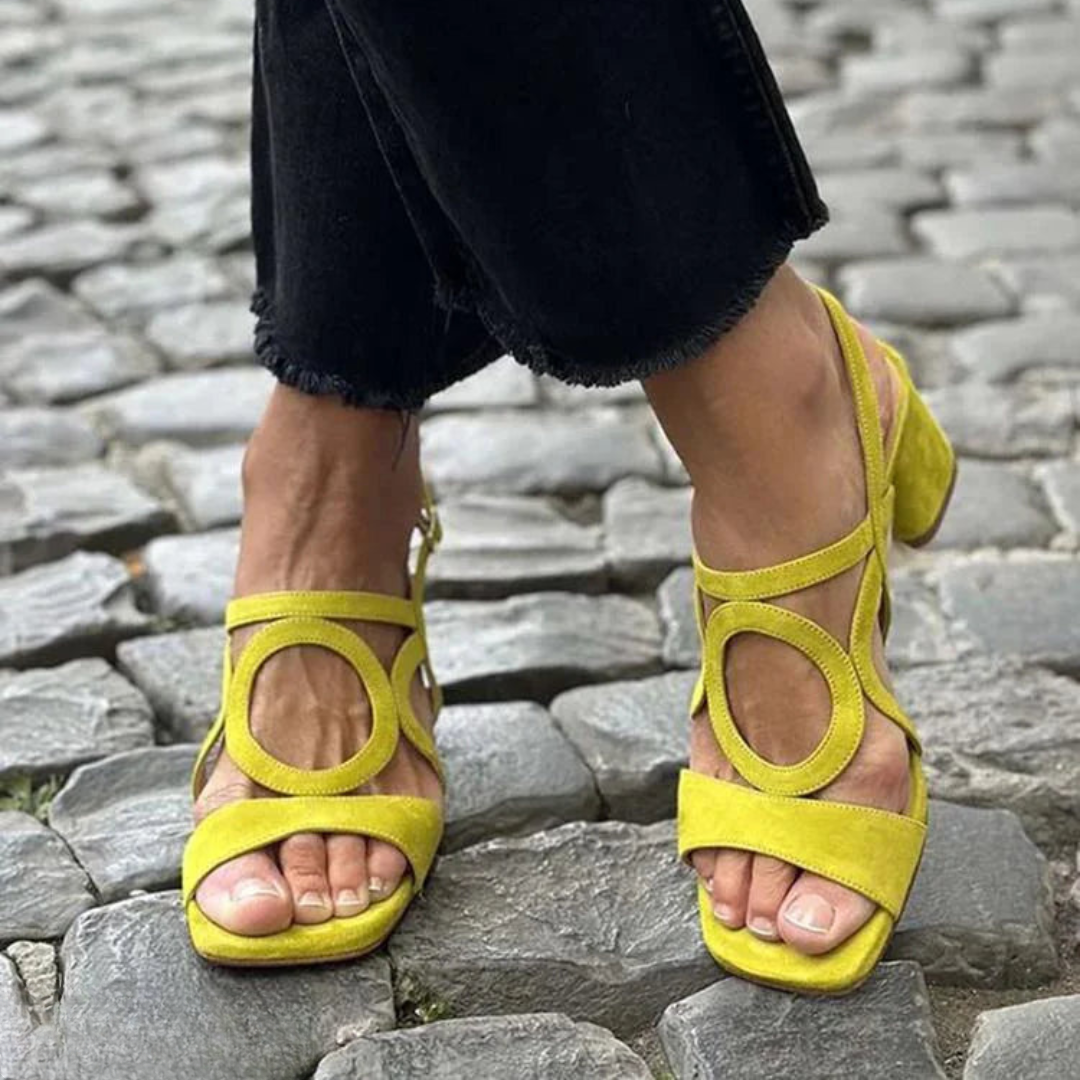 Sandales à Pointe Carree pour femme, vue 4