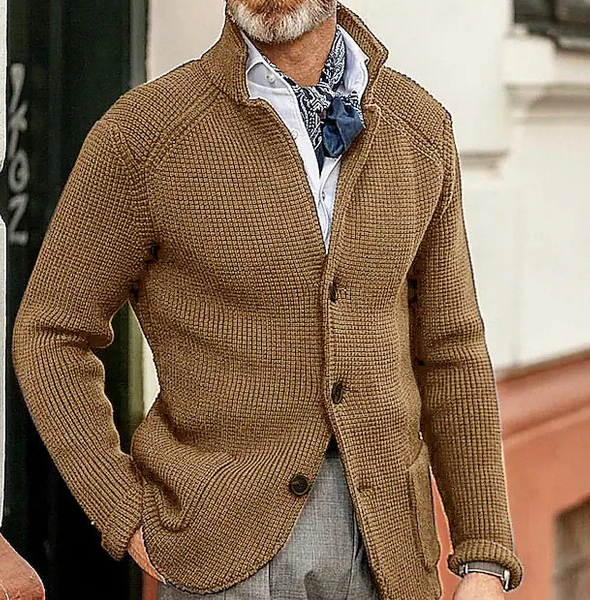 Edward Blazer Homme Vintage Col Montant Élégant, Manches Longues & Style Intemporel, vue 9