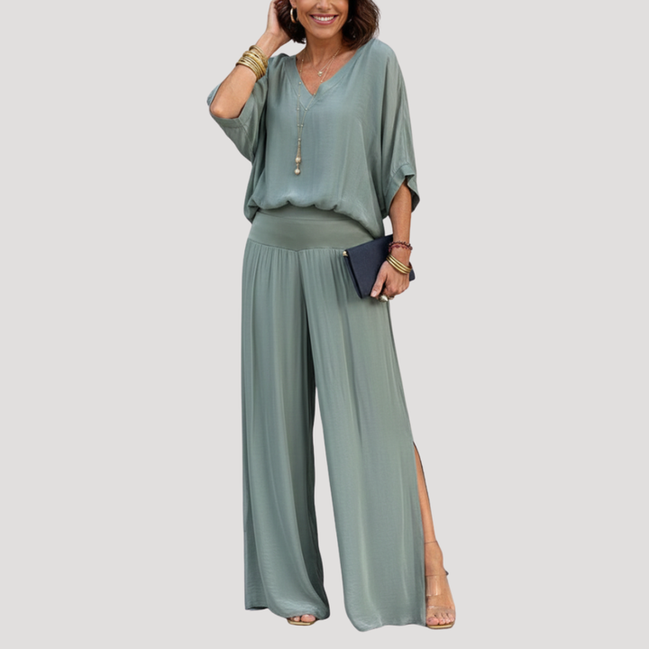 Women's Elegant Loose Two-Piece Trouser Set