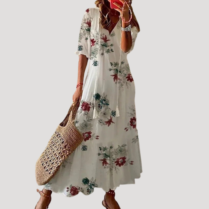 Robe longue bohème fluide