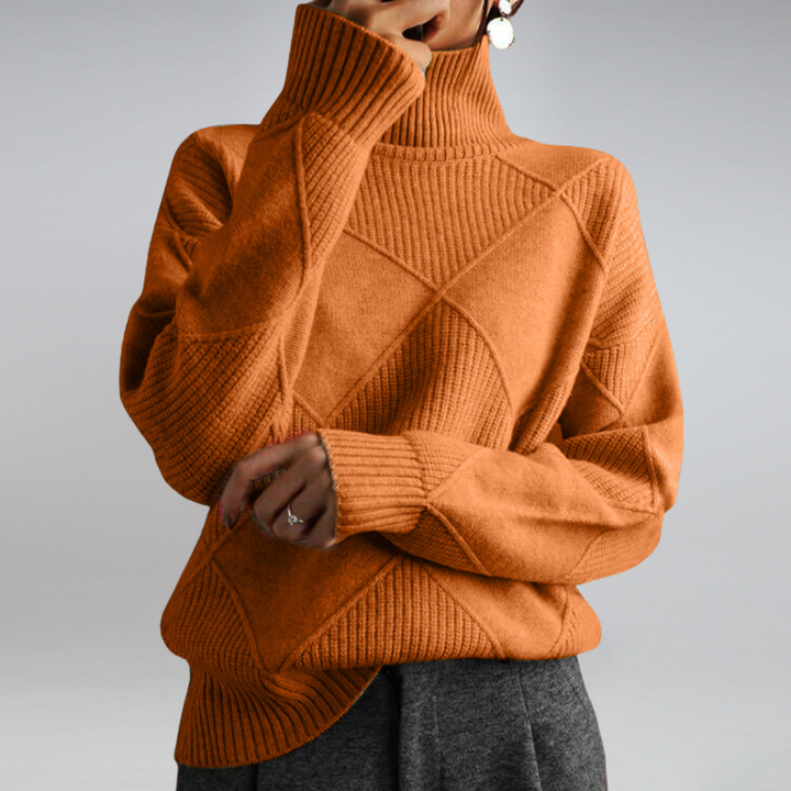 Penelope Pull Femme Pull en Cachemire à Col Roulé Élégant & Doux pour Confort Hivernal, vue 10