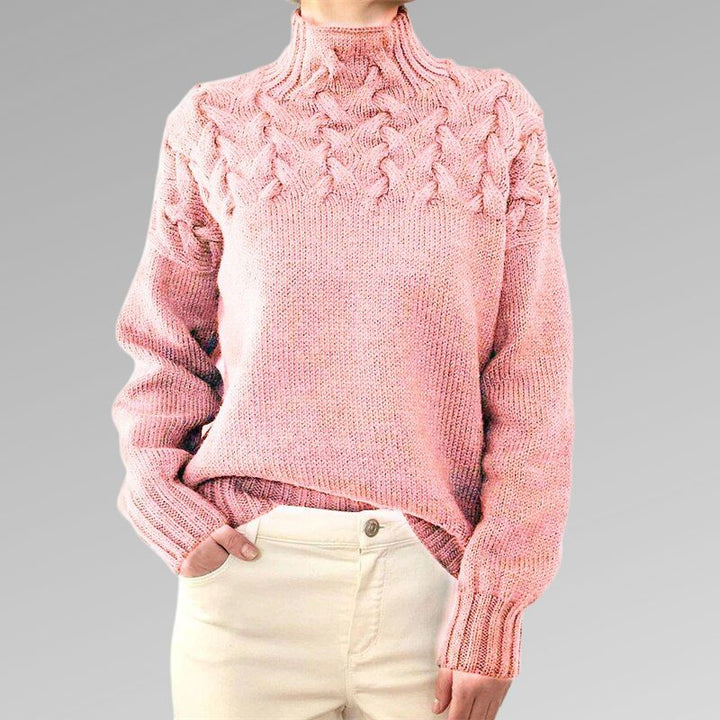 Reagan Col Roulé Femme Pull d’Hiver Élégant en Coton Mélangé Doux et Confortable, vue 8