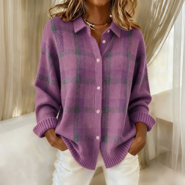 Gilet Tricoté à Col pour femme, vue 7