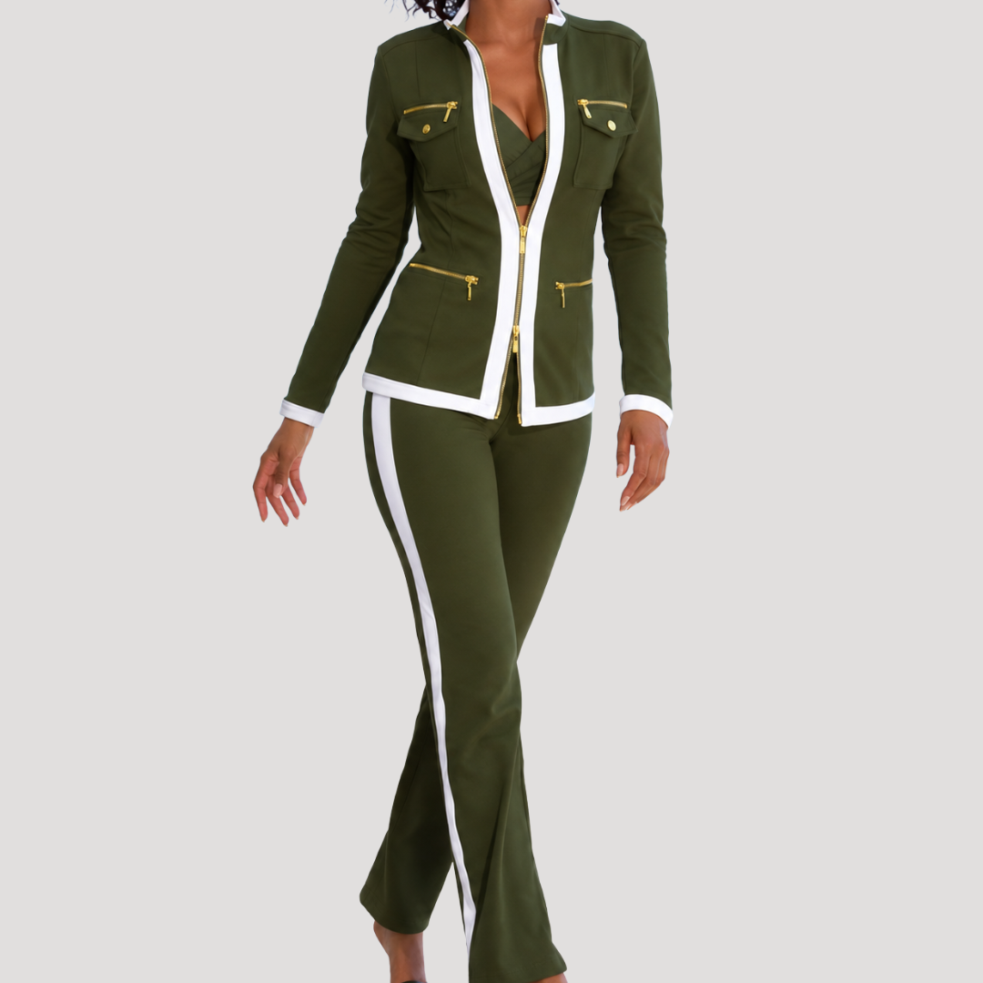 Zoé Ensemble Jogging Femme Rayé Deux Pièces