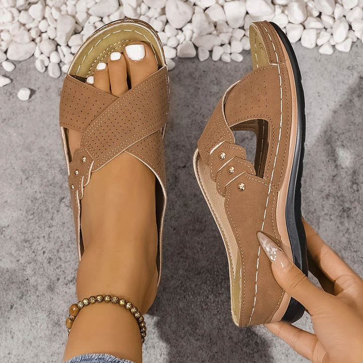 Sandales à Talon Compensé Chic pour femme, vue 4