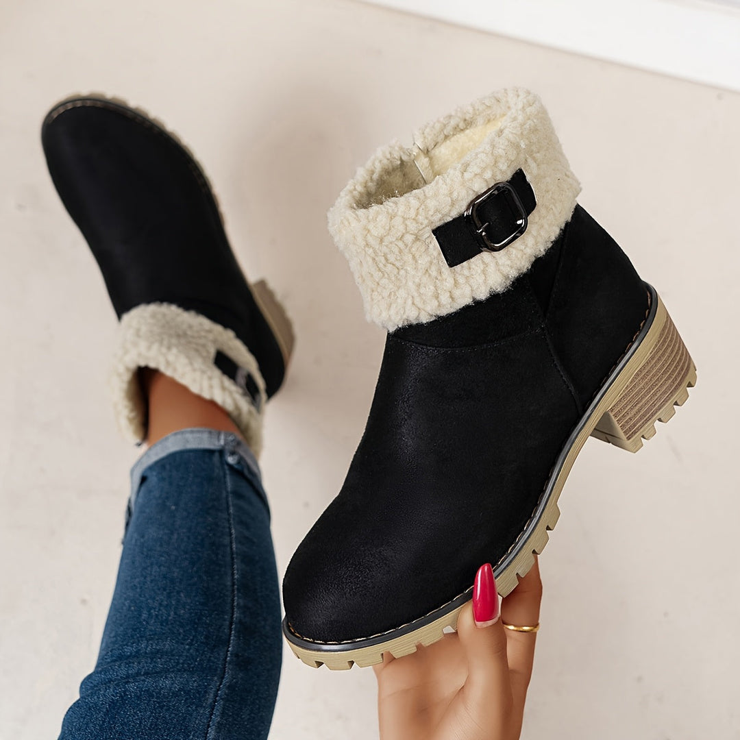 Ophélie | Bottines Hivernales Douces et Élégantes