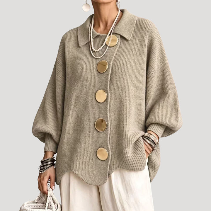 Violette Cardigan Femme Oversize Boutonné