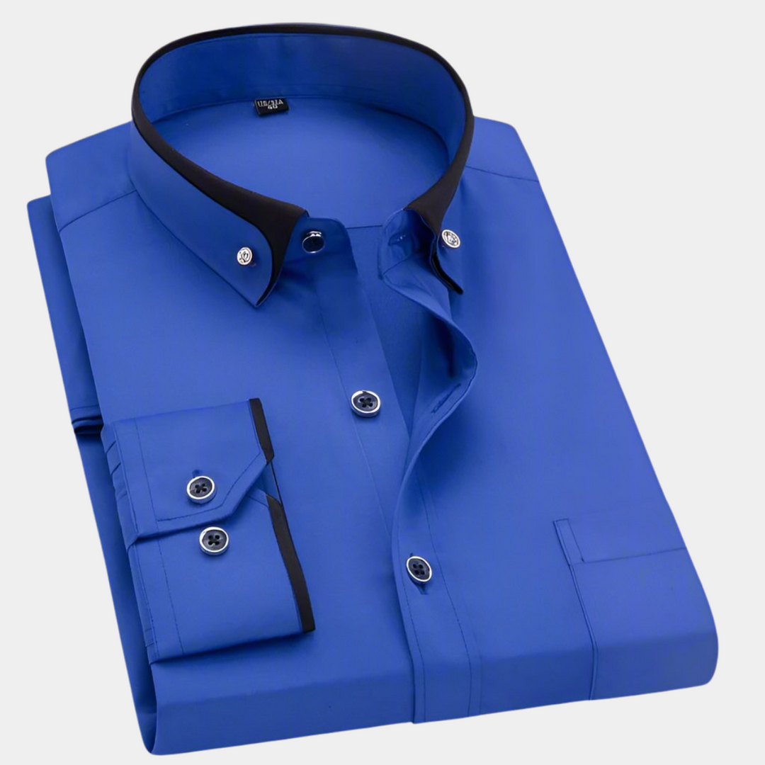 CHEMISE CLASSIQUE POUR HOMME À MANCHES LONGUES