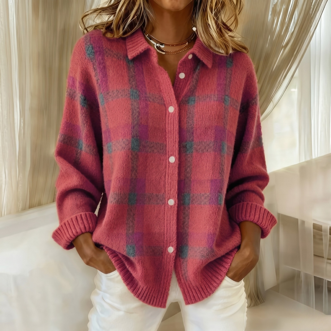 Gilet Tricoté à Col pour femme, vue 6