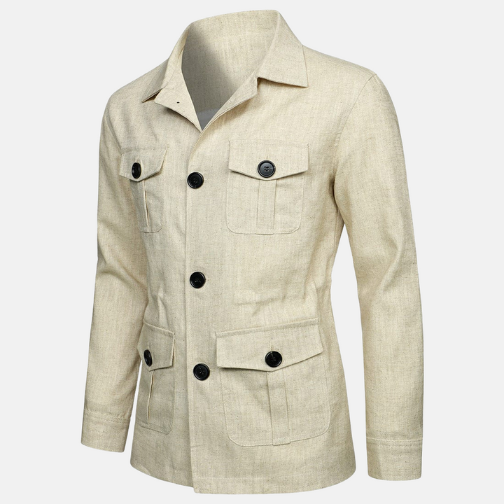 Vince Veste Homme Élégante Style Classique avec Multiples Poches & Fermeture à Boutons, vue 12