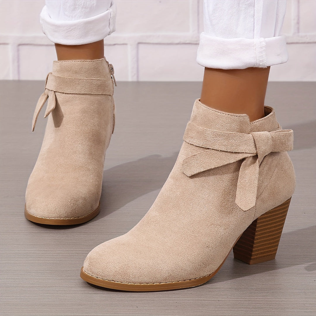 Léa | Bottines Élégantes à Talon Stable
