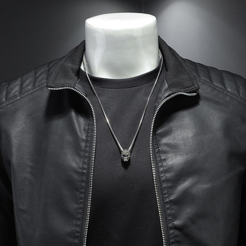 Lance Veste Homme en Cuir Élégante, Confortable avec Coupe Régulière & Fermeture Éclair, vue 4