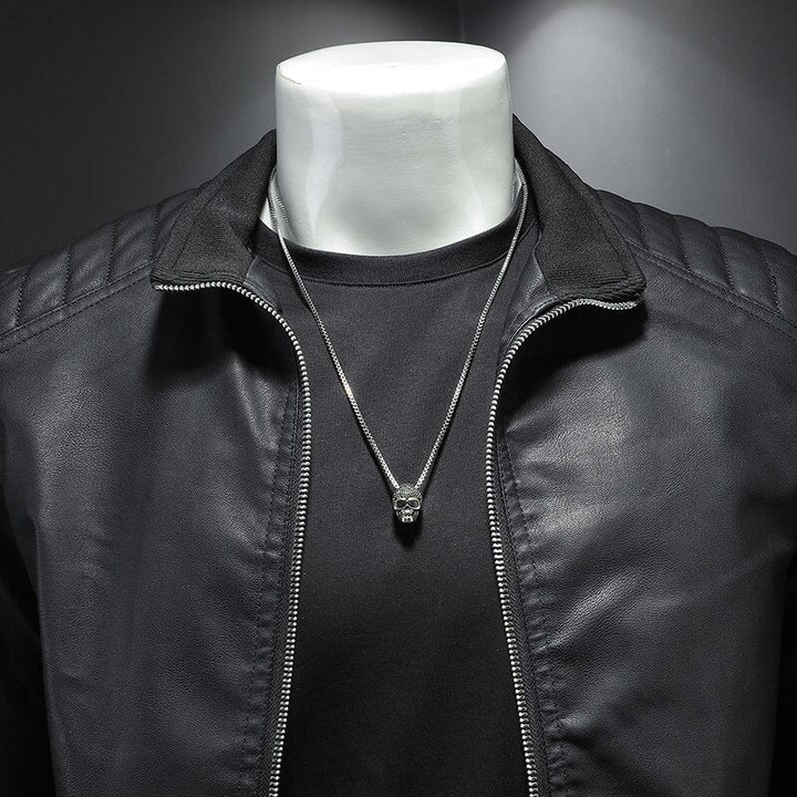 Lance Veste Homme en Cuir Élégante, Confortable avec Coupe Régulière & Fermeture Éclair, vue 4
