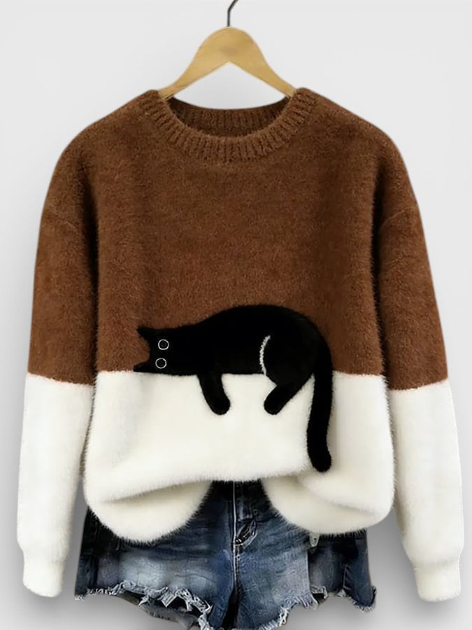 Pull Imprimé Félin pour femme, vue 11