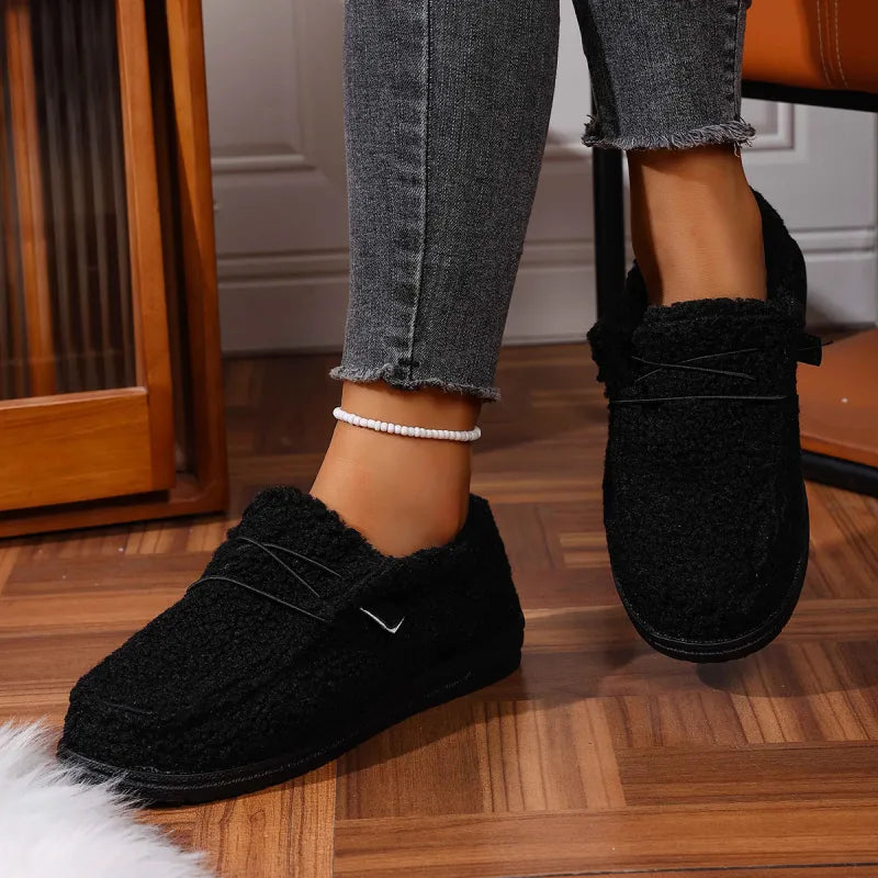 Wendy Chaussons Teddy Femme Slippers Chauds et Doux pour Intérieur & Extérieur, vue 5