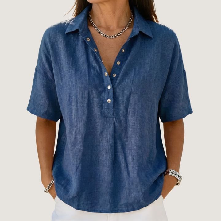 Blouse avec Col et Détails Boutonnés Willow