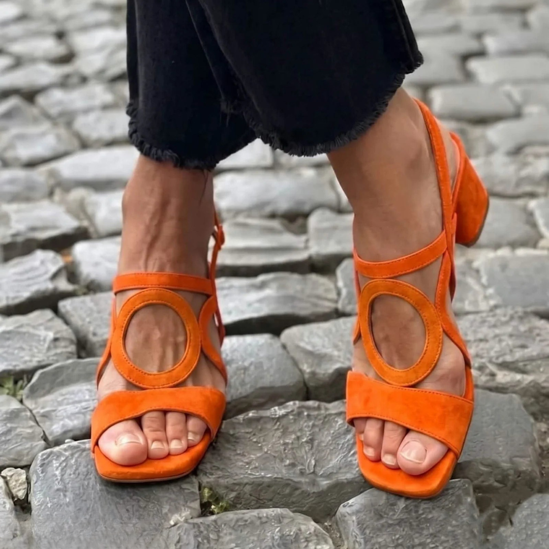 Sandales à Pointe Carree pour femme, vue 6
