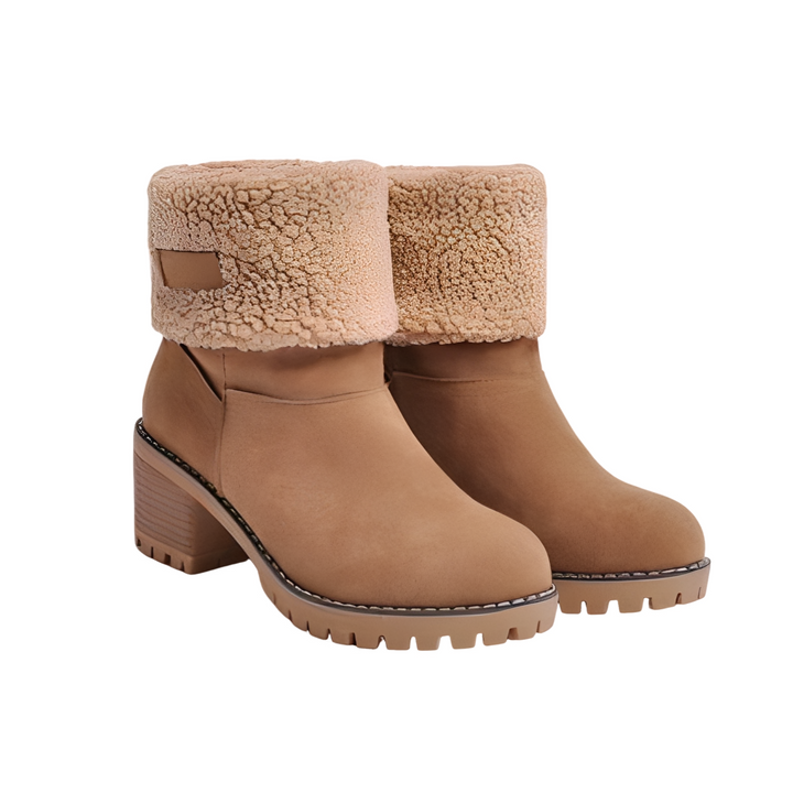 Joella Bottes d’Hiver en Daim pour Femme Chaussures Élégantes et Chaudes avec Semelle Antidérapante pour Temps Froid, vue 4