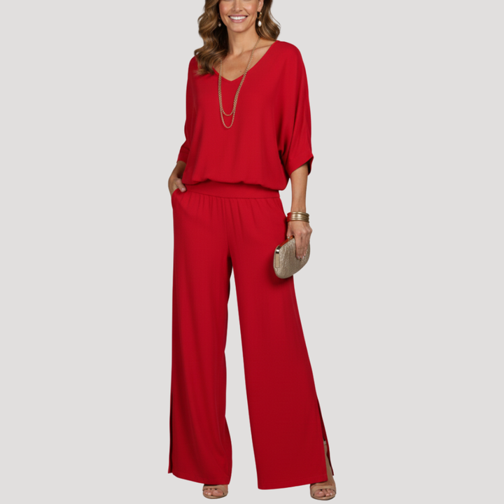 Women's Elegant Loose Two-Piece Trouser Set