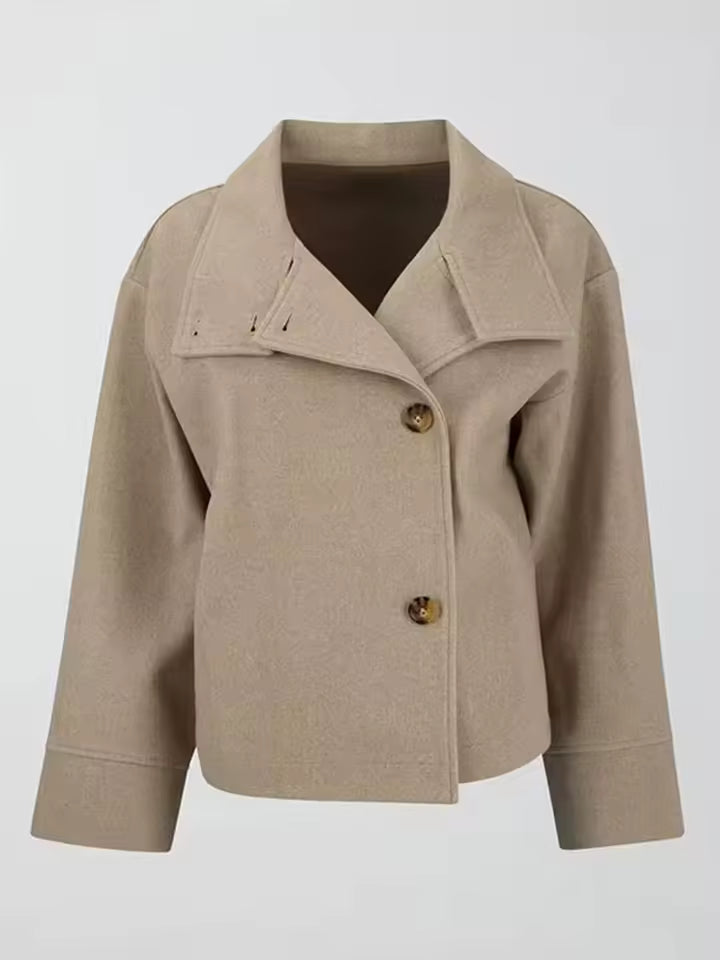 Elise Manteau Court Femme Élégant, Confortable et Polyvalent à Double Boutonnage, vue 9