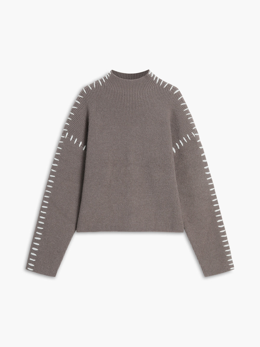 Kayla Pull Femme Pull Oversize à Col Montant en Maille Douce Chic & Confortable, vue 8