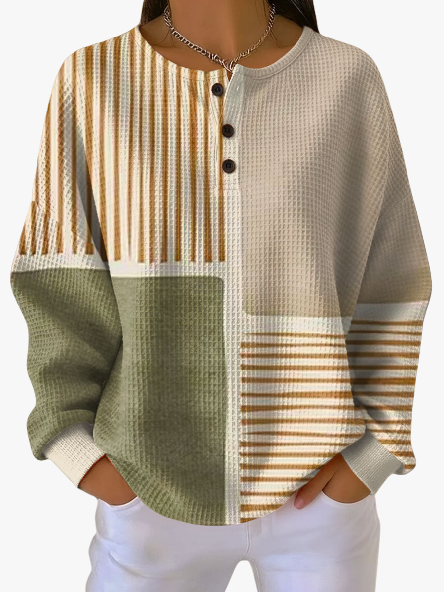 Pull en Tricot Gaufre pour femme