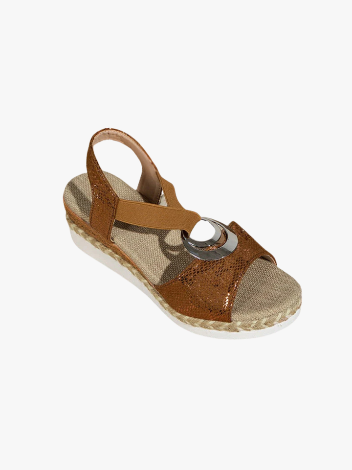 Sandales à Talon Compensé Stylées pour femme