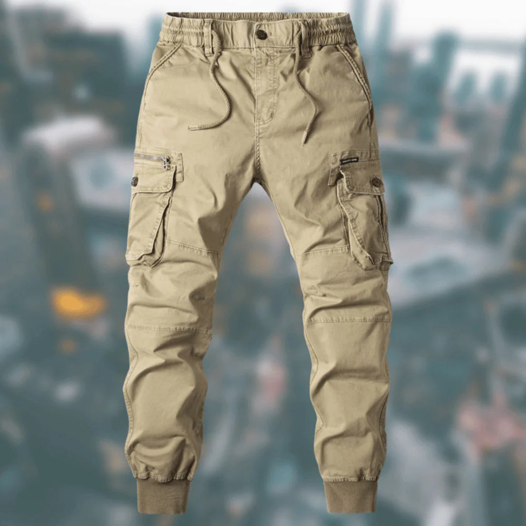 Troy Pantalon Cargo Homme Confort Décontracté avec Poches Multiples & Taille Ajustable, vue 2