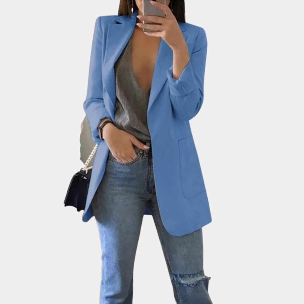 Bella Blazer Femme Blazer Élégant à Manches Longues avec Coupe Chic et Moderne, vue 2