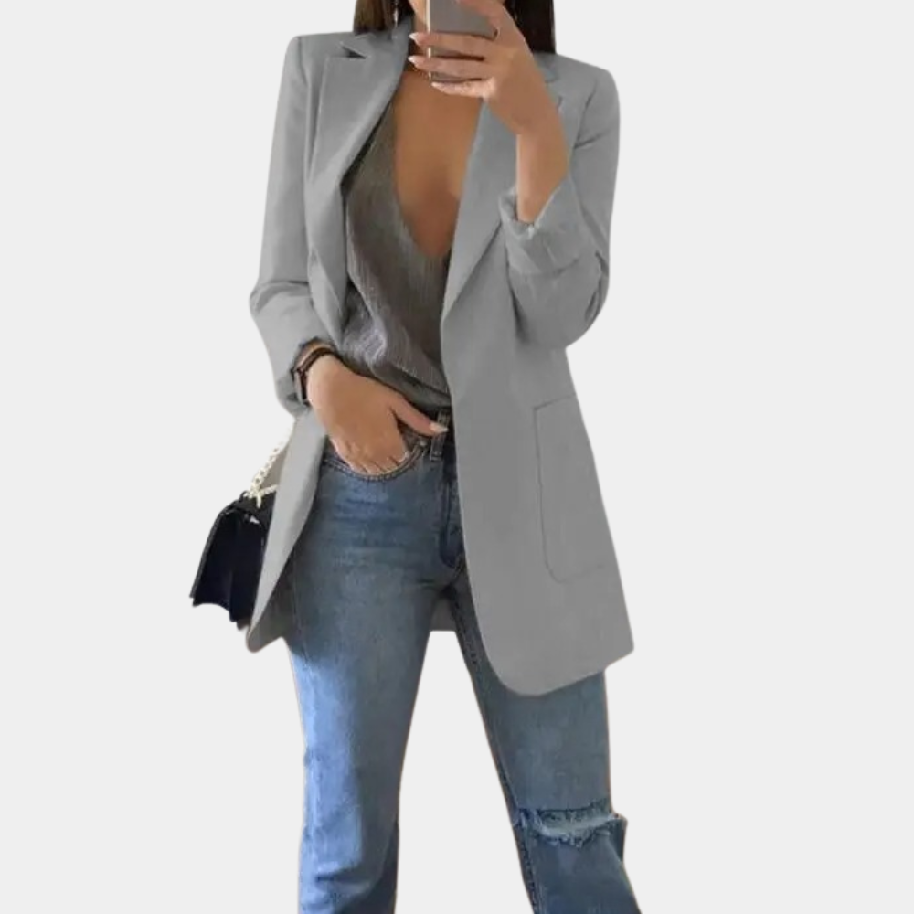 Bella Blazer Femme Blazer Élégant à Manches Longues avec Coupe Chic et Moderne, vue 3